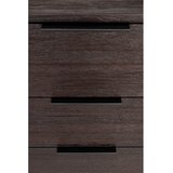 White Label Rjava nizka komoda iz masivnega tika 135x82 cm Webster – | Shoptok.si