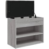  Klupa za cipele siva boja hrasta 62x32x50 cm konstruirano drvo | Eponuda.com
