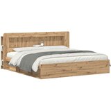  Glava kreveta s ormarićem Hrast artisan 180 cm | Shoptok.si