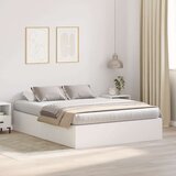  Krevet Bijeli MDF 140 x 200 cm Krevet s ladicama Pravokutni | shoptok.hr