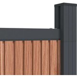 PANEL za ogradu s 2 stupa smeđi 180 x 186 WPC | shoptok.hr