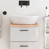 vidaXL Kopalniški pult svetlo rjav 40x30x4 cm obdelan trden les | Shoptok.si