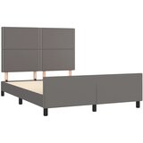  Okvir za krevet s uzglavljem sivi 140x190 cm od umjetne kože | Eponuda.com