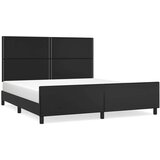  Okvir za krevet s uzglavljem crni 160x200 cm od umjetne kože | shoptok.hr