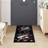  Kuhinjski Tepih Crna 180 x 60 cm Baršun | shoptok.hr
