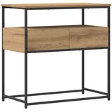  Konzolna stolica s ladicama Umjetnički hrast 75 x 40 x 75 cm | shoptok.hr