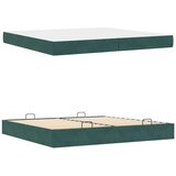  Okvir za krevet Tamnozelena 200 x 200 cm Baršun | shoptok.hr