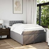  Krevet s oprugama i madracem smeđesivi 120 x 190 cm od tkanine | shoptok.hr