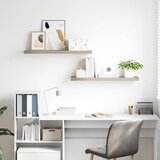  Plutajuće zidne police 2 kom boja hrasta 90 x 23,5 x 3,8 cm MDF | shoptok.hr