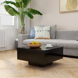 vidaXL Klubska mizica črna 60x60x31,5 cm iverna plošča Cene