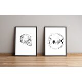 Wallity 2Pysct-013 multicolor decorative framed mdf painting (2 pieces) Cene