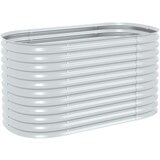 Furnova Visoka greda 160x80x81 cm pocinkano jeklo srebrna, (21920362) | Shoptok.si
