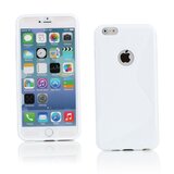  Gumijasti / gel etui S-Line za Apple iPhone 6S Plus / iPhone 6 Plus (5.5") - beli Cene