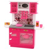 Doll Kitchen Set Fridge Oven Accessories Pink | Shoptok.si