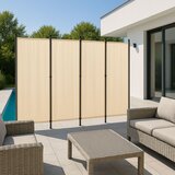 Multi Garden preklopni paravan za vrt i prostorije, 4-dijelni &amp;ndash; 167x216 cm, bež Slike