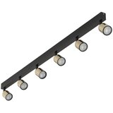  Stropno reflektorsko svetlo TOP 6xGU10/10W/230V crno/zlatno | Eponuda.com