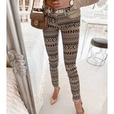 Gemre Beige Patterned Lévesque Trousers | Shoptok.si
