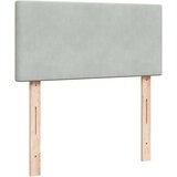  Box spring krevet s madracem svjetlosivi 90x190 cm baršunasti | shoptok.hr