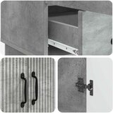  Kreveta Betonska siva 66 x 34,5 x 92 cm Konstruirano drvo | shoptok.hr