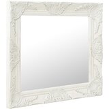Maison Chic Stensko Ogledalo - Zrcalo - Kozmetično ogledalo v baročnem stilu 50x50 cm belo, (21697713) | Shoptok.si