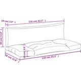  Jastuci za palete 2 kom crni karirani od tkanine Oxford | shoptok.hr