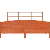  Knjižna postelja brez vzmetnice vošč. rjava 180x200 cm borovina, (21609054) | Shoptok.si