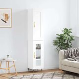  Visoka komoda bijeli 34 5x34x180 cm od konstruiranog drva | shoptok.hr