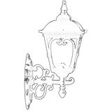 Opviq Vanjska zidna lampa BAP-68181-BSY-M1, 50 cm, IP65, E27, 40W, Crna | Eponuda.ba