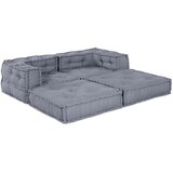  Moduli pouf 2 kosa Siva tkanina, (22045996) | Shoptok.si