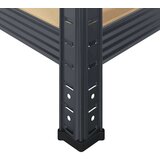 vidaXL Regal s policami 5-nadstropni 4 kosa antracit jeklo in inž. les | Shoptok.si