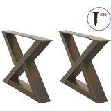  Noge za stolić za kavu 2 kom Prirodni čelik 60x(30-31 3) cm Cijene