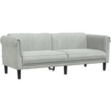 Maison Chic kavč - Sofa - Kanape trosed svetlo siva žamet, (21726485) Cene