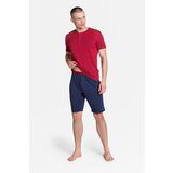 Henderson pajamas dune 38879-33X red and navy blue Cene