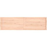  Stenska polica 220x60x(2-6) cm neobdelana trdna hrastovina | Shoptok.si