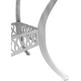 vidaXL Vrtni stol bijeli Ø90x75 cm od lijevanog aluminija | shoptok.hr