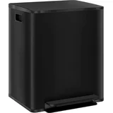 koš za smeti nerjaveče jeklo, plastika 47,7D x 37,5Š x 56V cm črno, (5000241905)
