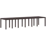  Stol za vrt Smeđa 350 x 100 x 74 cm poliratan | shoptok.hr