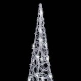  Akrilni ukrasni stožac s LED svjetlima hladni bijeli 60 cm | shoptok.hr