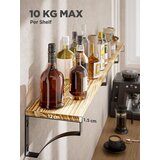 PIPISHELL 3x stenska polica iz pavlovnije s kovinskimi nosilci | Shoptok.si