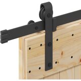  Klizna vrata NARVIK 80 x 210 cm (152,5 cm) Prirodna i crna | shoptok.hr