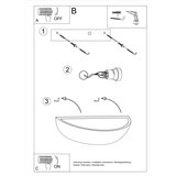  Zidna lampa keramika OSKAR | shoptok.hr