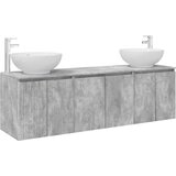  Set ormarića za kupaonicu 3 kom. Betonska siva | shoptok.hr