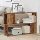 vidaXL Knjižna omara starinski les 100x24x63 cm iverna plošča | Shoptok.si