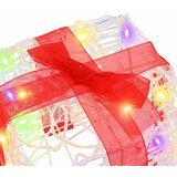 vidaXL Darilna škatla med 60 LED 3 pcs večbarvno 20 x 20 x 20 cm Akril | Shoptok.si