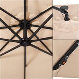  Vrtni suncobran 300 cm bež | shoptok.hr