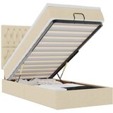  Otomanski krevet s madracem i LED krem 90x200 cm tkanine | shoptok.hr