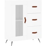  Visoka komoda bijela 69,5x34x180 cm konstruirano drvo | shoptok.hr