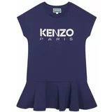 Kenzo Kids Otroška obleka mornarsko modra barva