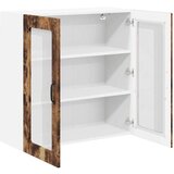 vidaXL Stenska kuhinjska omarica z vrati Dimljeni oreh 60 x 31 x 80 cm | Shoptok.si