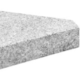vidaXL Utezi za suncobran 2 kom sivi granitni trokutasti 14 kg | shoptok.hr